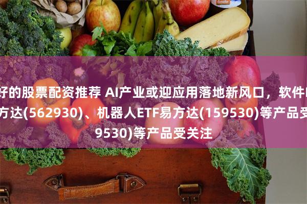 好的股票配资推荐 AI产业或迎应用落地新风口，软件ETF易方达(562930)、机器人ETF易方达(159530)等产品受关注