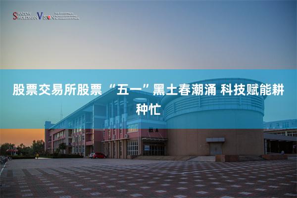 股票交易所股票 “五一”黑土春潮涌 科技赋能耕种忙