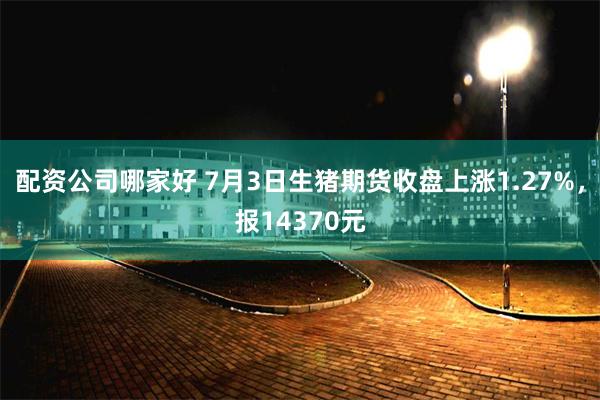 配资公司哪家好 7月3日生猪期货收盘上涨1.27%，报14370元